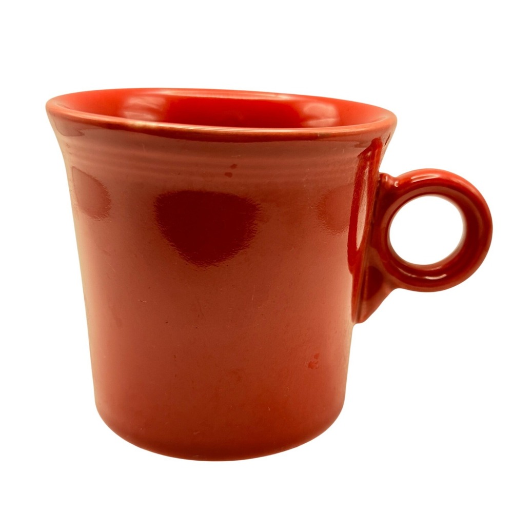 Fiesta Coffee Mug Standard Scarlet Red Ring Handle Art Deco HLC USA‎